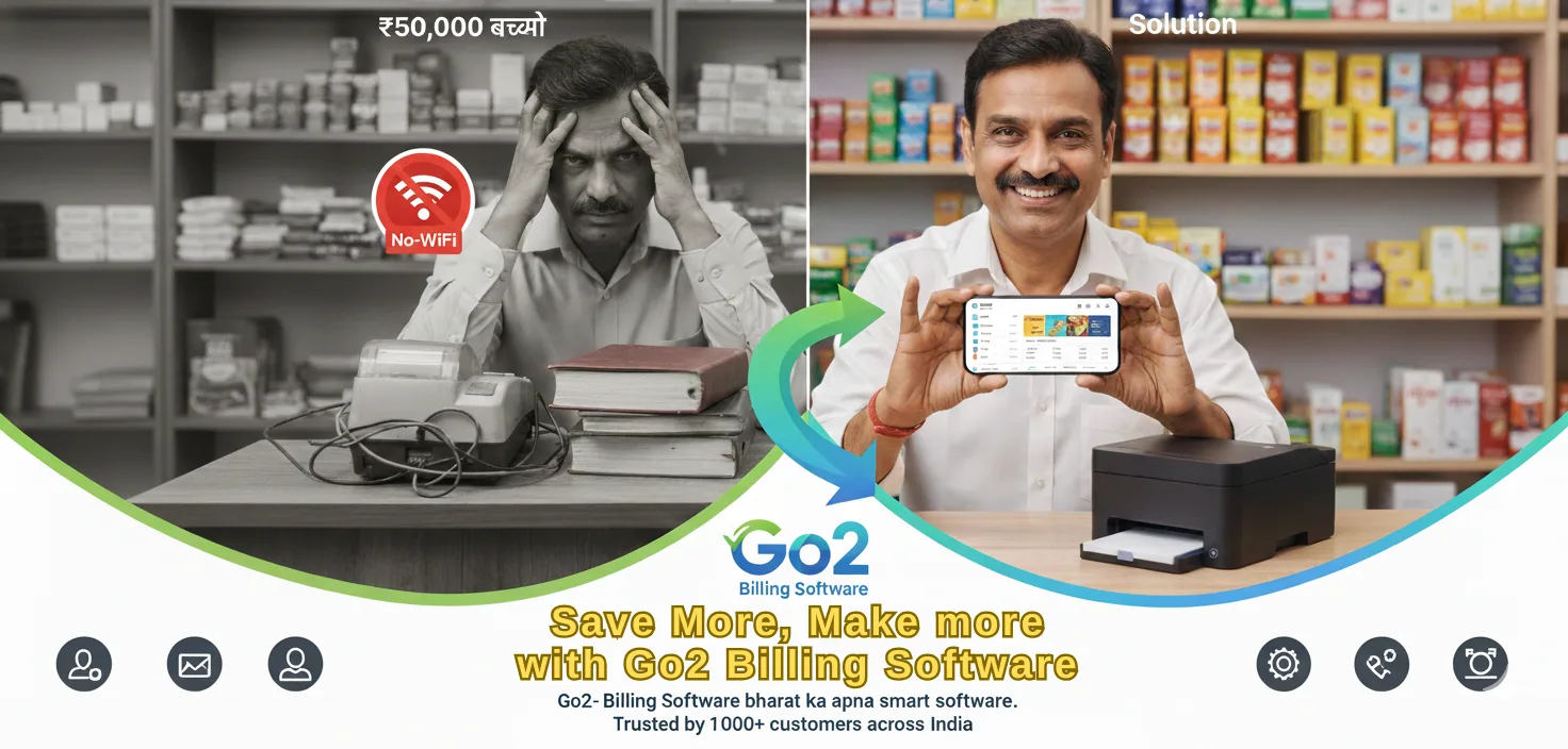 Go2 billing dashboard showing live sales analytics